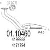 MTS 01.10460 Exhaust Pipe